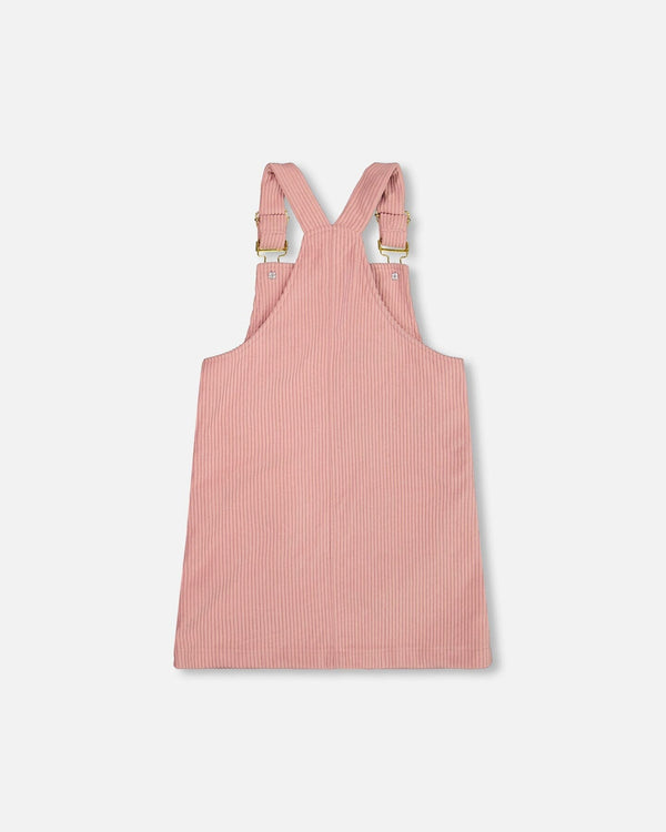 Corduroy Overall Dress Dusty Pink - H20M40_276