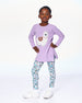 Organic Cotton Leggings Blue Llama Print - H20M60_081
