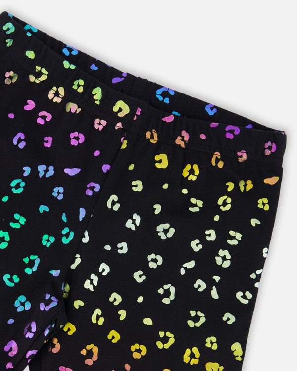 Stretch Jersey Leggings Multicolor Leopard Print - H20N61_082