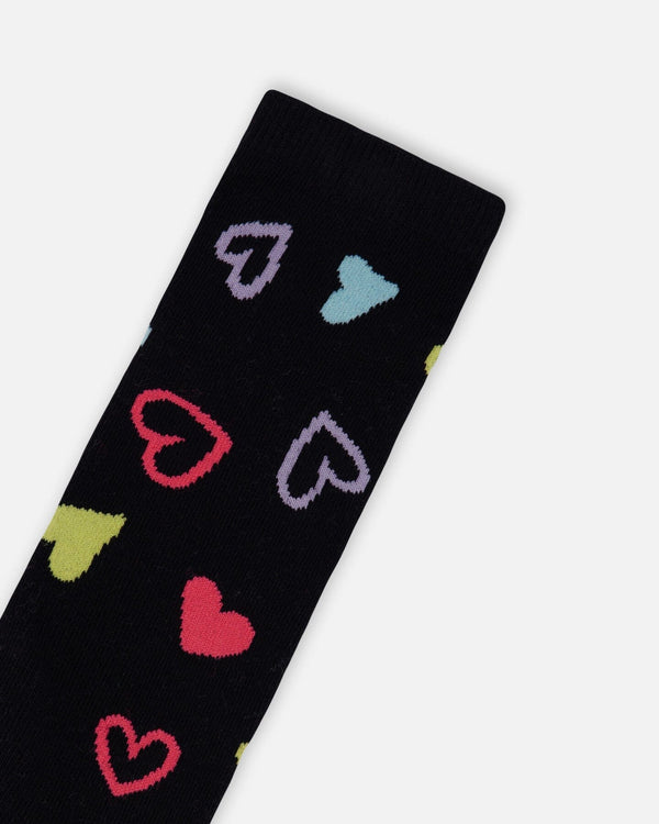 3-Pack Knit Socks Black And Multicolor - H20NS_000