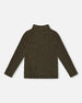 Shiny Rib Mock Neck Top Black And Gold - H20OG70_000
