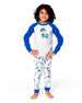 Two-Piece Organic Cotton Pajama Set Beige Monkey Print - H20PB10US_063