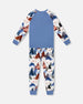 Two-Piece Organic Cotton Pajama Set White Bear Print - H20PB10US_066