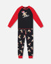 Two-Piece Organic Cotton Pajama Set Black Cookie Print - H20PB10US_067