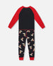Two-Piece Organic Cotton Pajama Set Black Cookie Print - H20PB10US_067