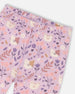 Organic Cotton Two-Piece Pajamas Lilac Cat Print - H20PG10US_008