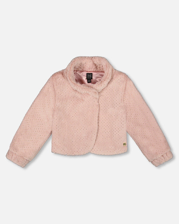 Fake Fur Short Jacket Pink - H20Q50_622