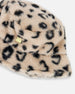 Printed Fake Fur Bucket Hat - H20QH_000
