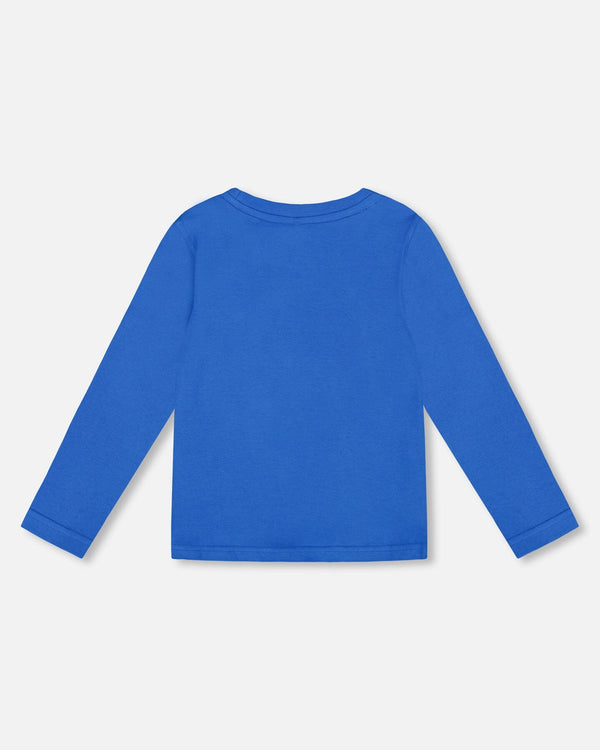 Long Sleeve Organic Cotton Jersey Tee Blue - H20T65_920