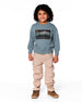 Animated Print French Terry Sweatshirt Sage Green - H20U36_478