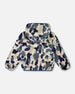Reversible Mid-Season Sherpa Jacket Blue Camo - H20W65_479