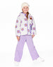 Reversible Mid-Season Sherpa Jacket Lavender Flower - H20W65_530