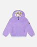 Reversible Mid-Season Sherpa Jacket Lavender Flower - H20W65_530