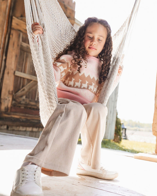 Wide Leg Corduroy Pants Beige - H20YG21_126