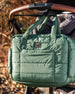 Diaper Bag With Changing Mat Dark Gray Green - H20Z102_387