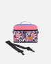 Lunch Box Black Retro Flower Print - H20ZBL_013