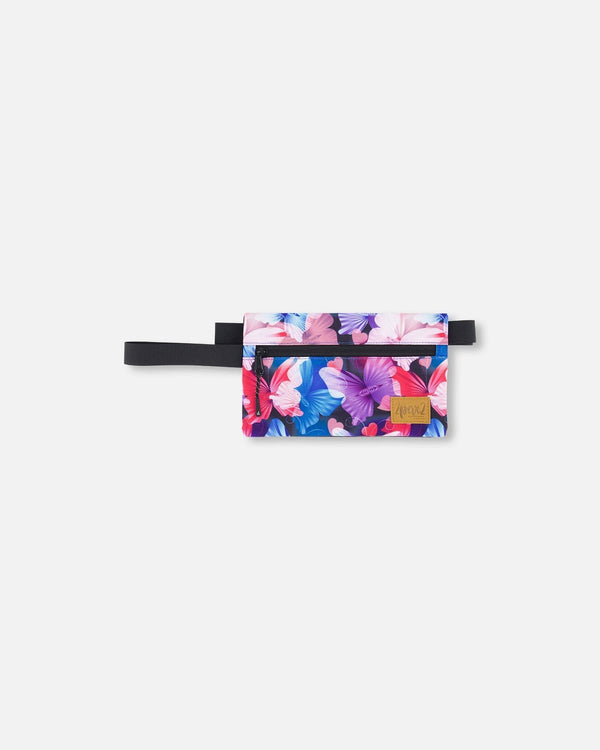 Double Pencil Case Black Butterfly Print - H20ZEC_010