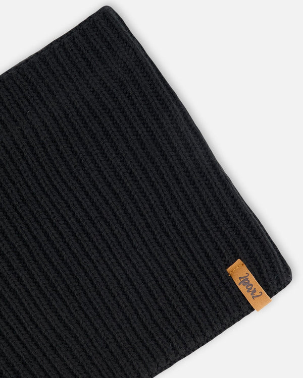 Mid-Season Knit Neck Warmer Black - H20ZW02_999