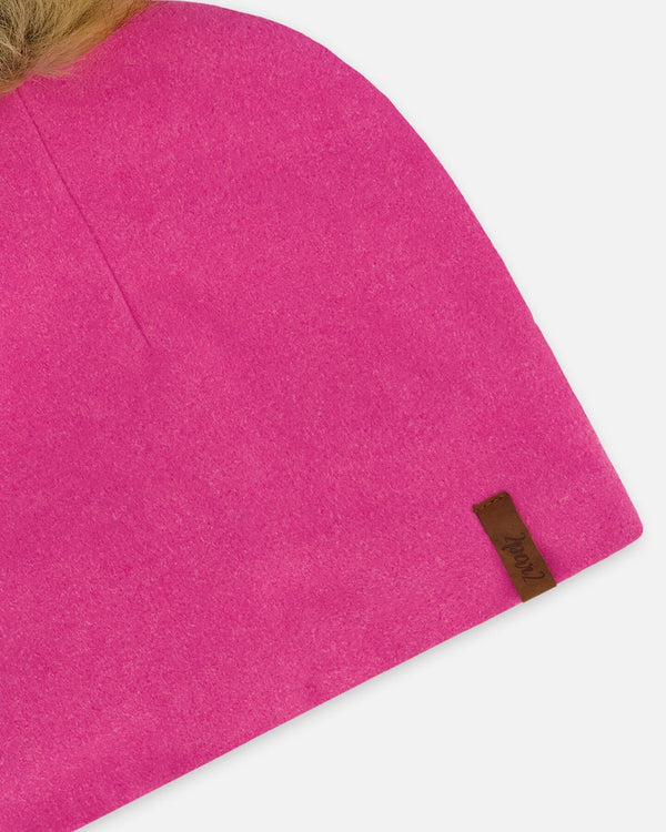 Mid-Season Jersey Pompom Hat Candy Pink - H20ZW03_640