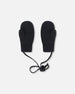 Baby Knit Mittens With String Black - H20ZW06_999