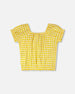 Peasant Top Yellow Gingham - H30H15_3H124