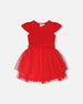 Bi-Material Dress Red - H30H88_07620