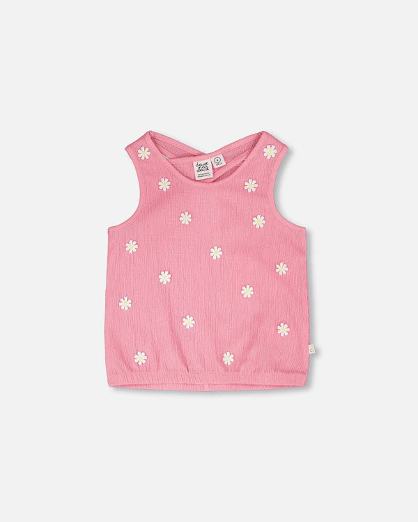 Crinkle Jersey Tank Top Pink - H30I73_06240