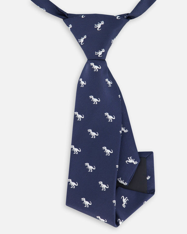 Neck Tie Blue Dino Print - H30RCR_3H213