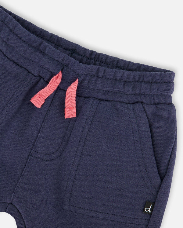 Organic Cotton T-Shirt And Short Set Blue Stripes And Blue - H30T10_3H104