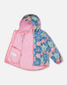 Softshell Jacket Blue Flower Print - H30W43_3H043