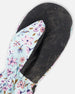 Mid-Season Mittens In Recycled Polyester Blue Mini Flower Print - H30WM201_3H005