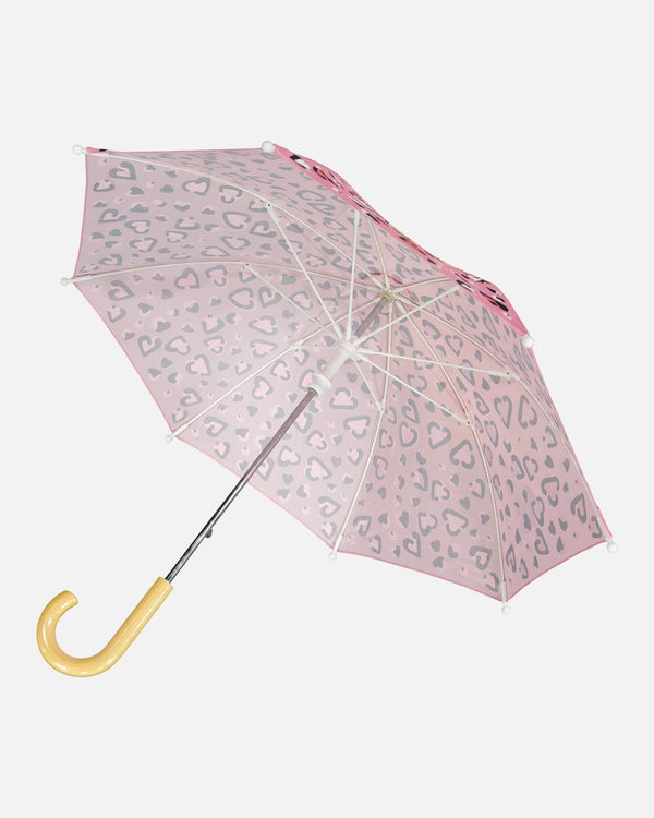 Color-Changing Umbrella Pink Hearts Print - H30WPR_3H024