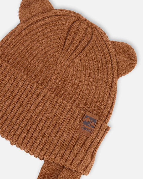 Baby Knit Hat Brown - H30WT23_01730
