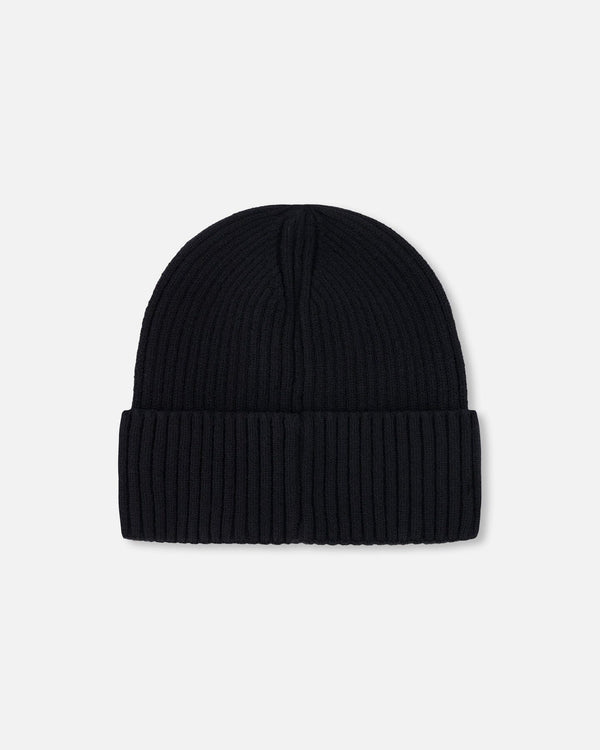 Knit Hat Black - H30WT24_09990