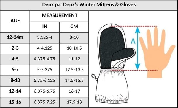 Winter Mittens Teknik Black Winter Accessories Deux par Deux