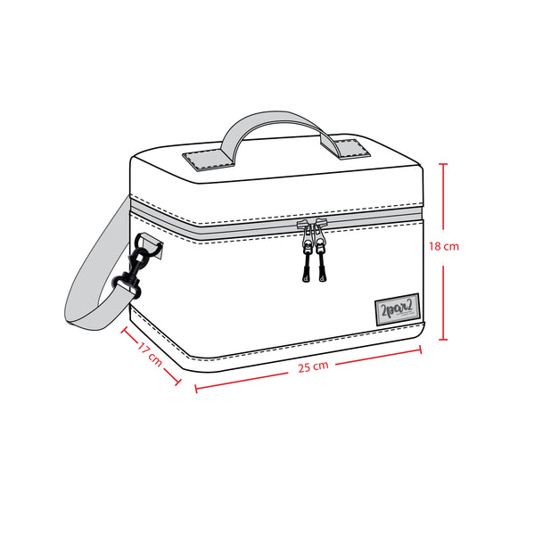 Lunch Box Navy Unicorn Print - H20ZBL_037