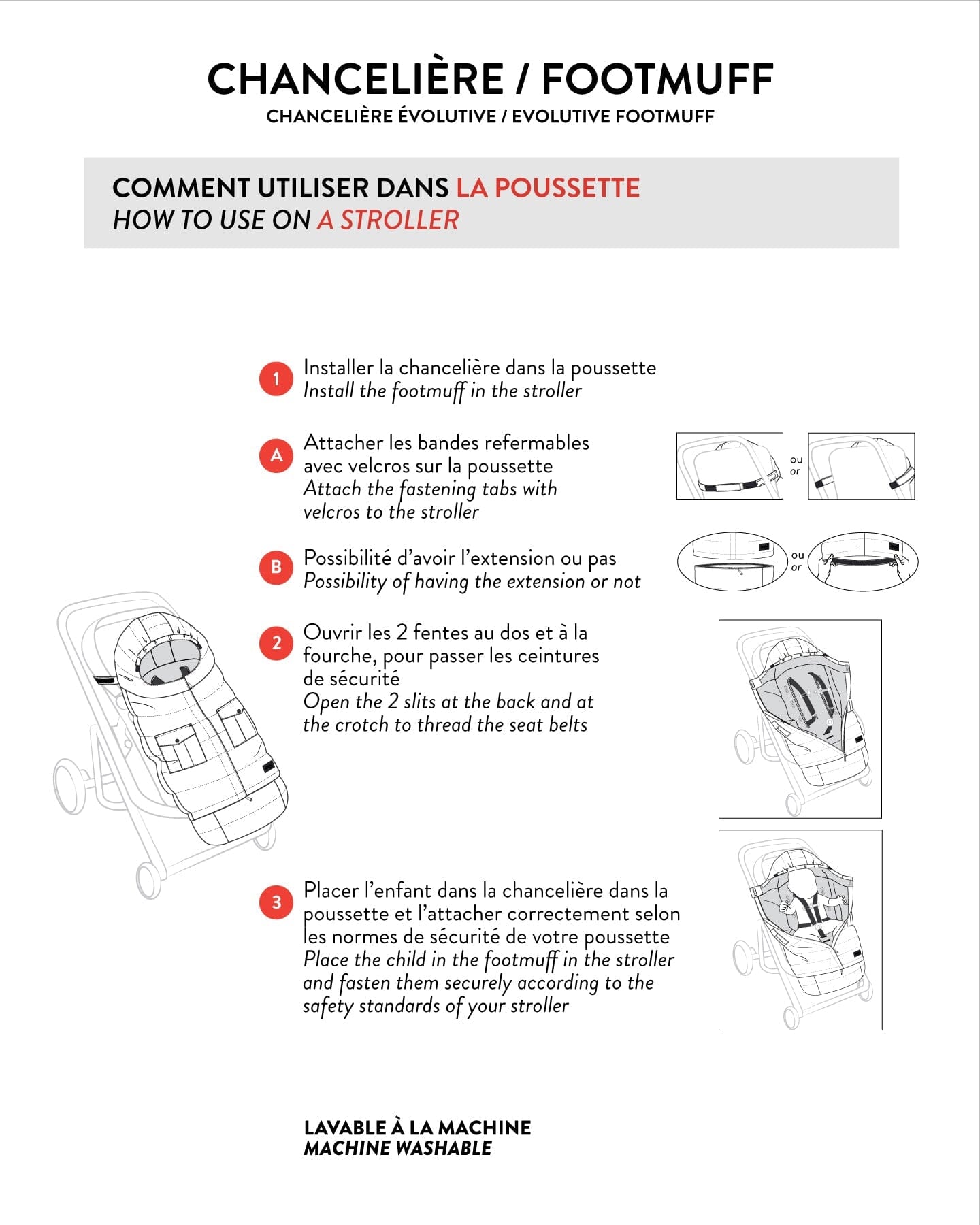 Evolutive Baby Footmuff Designed For Car Seat And Stroller Chanterelle - H10A405_182