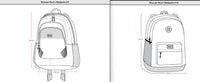 Kids Backpack Rainbow Heart Print School Supplies Deux par Deux 