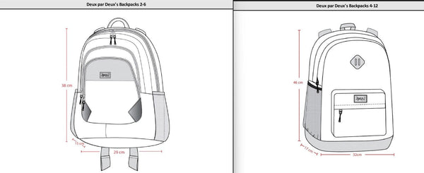 Kids Backpack Aurora Borealis School Supplies Deux par Deux 