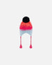 Peruvian Knit Hat Gradient Blue, Coral And Fuschia - G10ZJ02_000