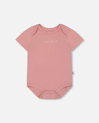 Organic Cotton Onesie Soft Pink - G30A70_692