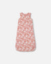 Printed Muslin Sleep Sack Pink And White Flowers - G30ASB_067