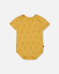 Organic Cotton Onesie Printed Yellow Bananas - G30C70_072