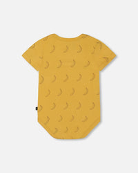 Organic Cotton Onesie Printed Yellow Bananas - G30C70_072