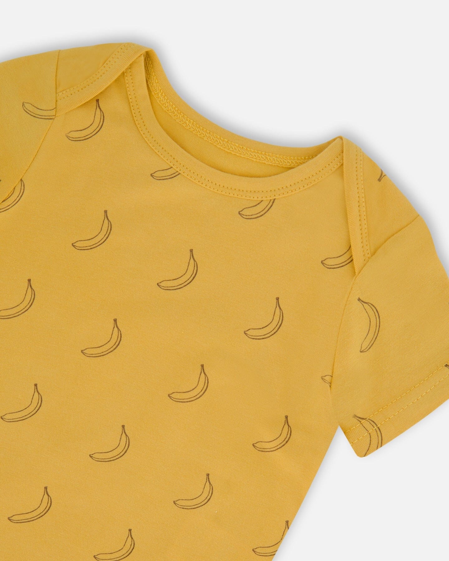 Organic Cotton Onesie Printed Yellow Bananas - G30C70_072