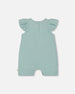 Organic Cotton Romper With Frills Light Blue - G30F40_410
