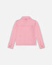 Jean Jacket With Embroidery Pink And Multicolored Gummies - G30K50_605