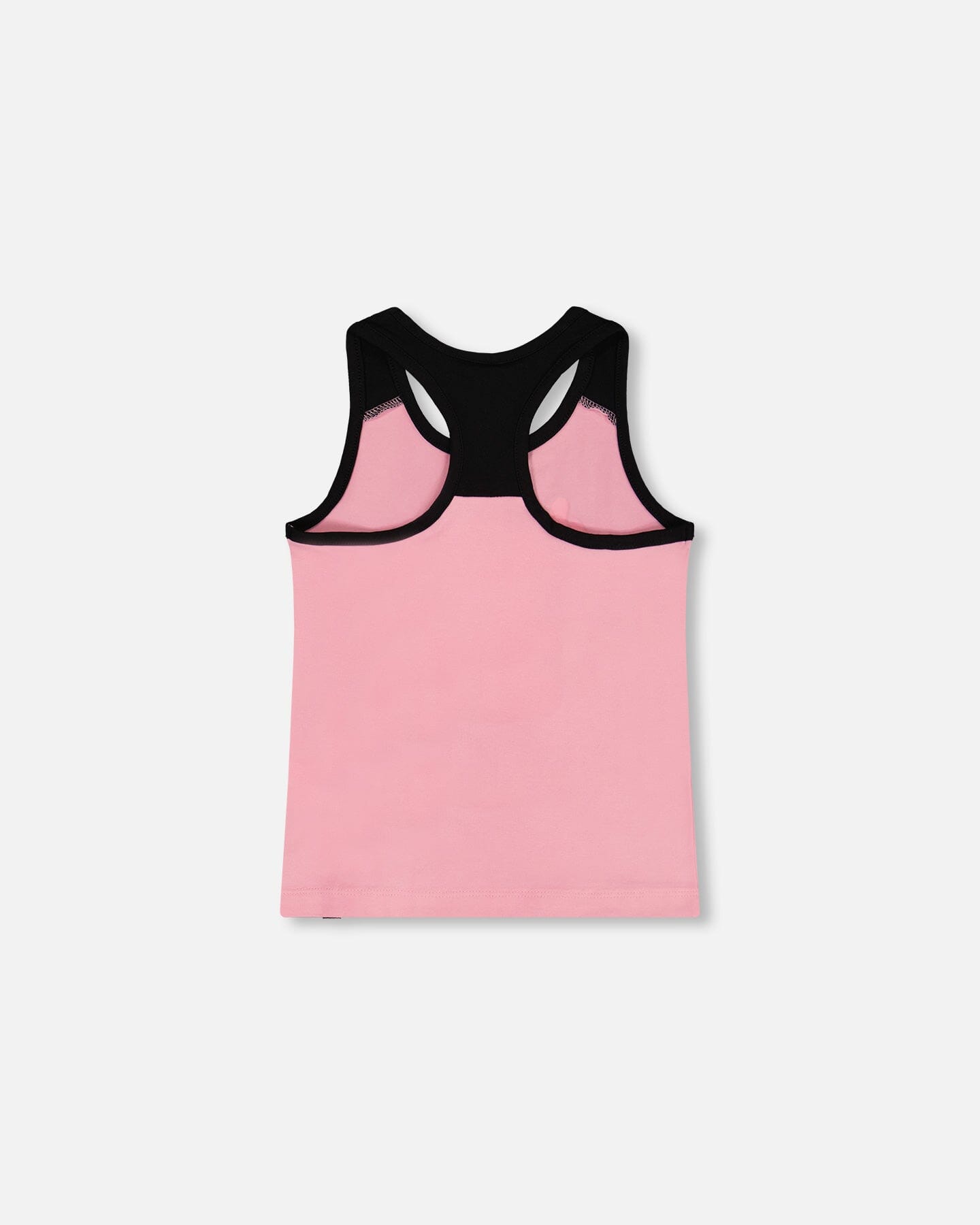 Organic Cotton Racerback Tank Top Candy Pink And Black - G30K70_605