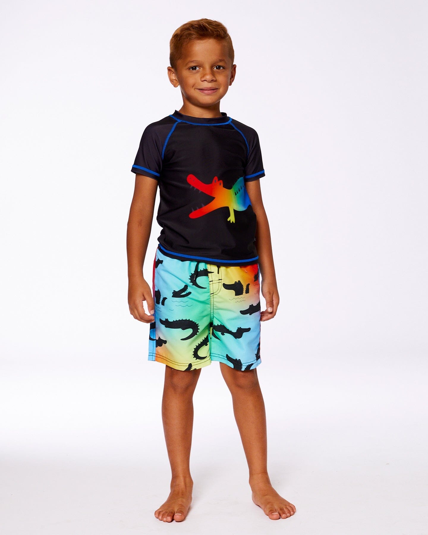 Printed Boardshorts Multicolored Crocodile - G30NB31_061