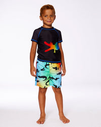 Printed Boardshorts Multicolored Crocodile - G30NB31_061